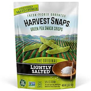 Harvest Snaps Green Pea Snack Crisps Lightly Salted, 3.3 oz (Pack of 4...