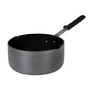 Thunder Group 3 Quart Anodized Non-Stick Coated Aluminum Sauce Pan with Pour Spout