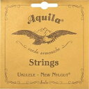 Aquila New Nylgut Tenonr Ukulele Set Nylon Gut high G, White, 10U Regular GCEA (STAQUIL-53115)