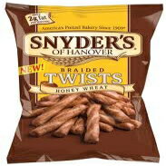 Snyder's of Hanover SNYDERS OF HANOVER HONEY WHEAT TWISTS PRETZELS~10OZ BAG~INTERNATIONAL SHIPPING
