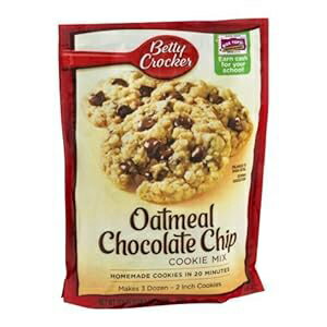Betty Crocker クッキーミックス、オートミールチョコレートチップ、17.5オンスのポーチ(6個パック) Betty Crocker Cookie Mix, Oatmeal Chocolate Chip, 17.5-oz Pouches (Pack of 6)