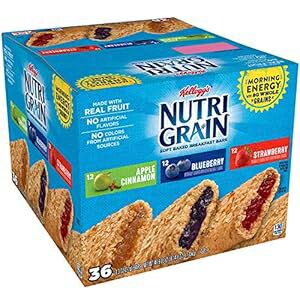 ニュートリグレイン ケロッグ シリアル バー バラエティパック、36 個 Nutri-Grain Kellogg's Cereal Bars Variety Pack, 36 Count