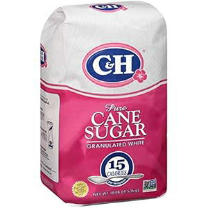 C&H シュガー、ピュアケーン、白顆粒、10 ポンド (4 個パック) C & H Sugar, Pure Cane, Granulated White, 10 lb (Pack of 4)