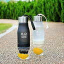 Vistaric 新しいクリスマスギフト 650ml ウォーターボトル プラスチック フルーツ注入ボトル インフューザー ドリンク アウトドア スポーツ ジュー...