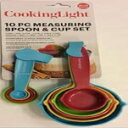 Cooking Light 10-pc Cups & Spoons Set, Multi-Colored