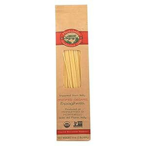 Montebello オーガニック セモ スパゲッティ パスタ、1 ポンド - 1 ケースあたり 12 個。 Montebello Organic Semo Spaghetti Pasta, 1 Pound - 12 per case.