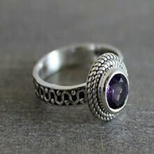 アメジスト ジェムストーン スターリング シルバー リング 女性用 サイズ 6 Sophia Rose Jewellery Amethyst Gemstone Sterling Silver Ring for women size 6 アメジスト ジェムストーン スターリング シルバー リング 女性用 サイズ 6 Sophia Rose Jewellery Amethyst Gemstone Sterling Silver Ring for women size 6