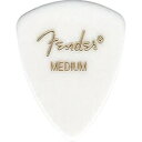 フェンダー 346 ホワイト ギターピック ミディアム 1 ダース Fender 346 White Guitar Picks Medium 1 Dozen