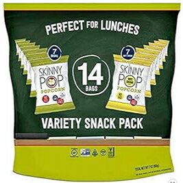 SkinnyPop Popcorn Variety Snack Pack - Cheddar and Original, 14ct, .5o...