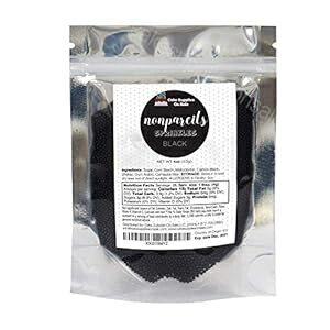 ノンパレイユ ブラック 4オンス Cake S.O.S Non-Pareils Black 4 oz ノンパレイユ ブラック 4オンス Cake S.O.S Non-Pareils Black 4 oz