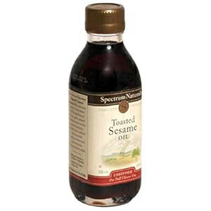 Spectrum Toasted Sesame Oil, 8-Ounce Bottles (Pack of 6) Spectrum Toasted Sesame Oil, 8-Ounce Bottles (Pack of 6)