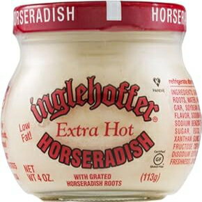 Inglehoffer Horseradish, Extra Hot, 4-Ounce Jars (Pack of 12)