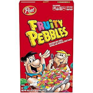 Post Fruity Pebbles Cereal 20.5 oz. Box
