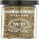 Morton & Basset、タイム オーガニック、0.6 オンス Morton & Basset, Thyme Organic, 0.6 Ounce