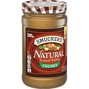 Smucker's ナチュラル チャンキー ピーナッツ バター、26 オンスのガラス瓶 Smucker's Natural Chunky Peanut Butter, 26-ounce Glass Jars Smucker's ナチュラル チャンキー ピーナッツ バター、26 オンスのガラス瓶 Smucker's Natural Chunky Peanut Butter, 26-ounce Glass Jars