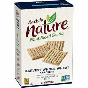 Back to Nature Harvest Whole Wheat Crackers - Dairy Free, Non-GMO, Mad...