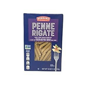 Reggano Classic デュラムセモリナ 低脂肪ナトリウムフリー ペンネ リガーテ パスタ - 1 ポンド Reggano Classic Durum Semolina Low Fat Sodium Free Penne Rigate Pasta - 1 lb.