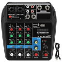 Vbest life ミュージックコンソールミキサー 4 チャンネルサウンドミキシング Bluetooth USB K 曲ホームプロダクション用 Vbestlife Vbest life Music Console Mixer 4 Channel Sound Mixing for Bluetooth USB K Songs Home Production(2)