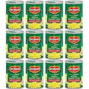 デルモンテ ホールカーネルコーン、食塩無添加 15.25オンス - 12パック Del Monte Whole Kernel Corn, No Salt Added 15.25oz - 12 Pack デルモンテ ホールカーネルコーン、食塩無添加 15.25オンス - 12パック Del Monte Whole Kernel Corn, No Salt Added 15.25oz - 12 Pack