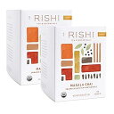 Rishi Tea Masala Chai Herbal Tea - Support, USDA Certified Organic, Highly Caffeinated, Naturally Spiced, Black Tea Blend - 15 Sachet Bags, 1.85 oz (Pack of 2)