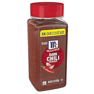 マコーミック ダークチリパウダー、7.5オンス McCormick Dark Chili Powder, 7.5 Oz