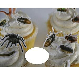 チョッカケーキ 70x 食用ウエハース紙 いたずら フェイク ゴキブリ、クモ、ムカデ、ワーム カップケーキ トッパー、プレカット 面白いパーティー ケーキ デコレーション Sylvia&Vicky CHOCKACAKE 70x Edible Wafer Paper Prank Fake Roaches, Spider, チョッカケーキ 70x 食用ウエハース紙 いたずら フェイク ゴキブリ、クモ、ムカデ、ワーム カップケーキ トッパー、プレカット 面白いパーティー ケーキ デコレーション Sylvia&Vicky CHOCKACAKE 70x Edible Wafer Paper Prank Fake Roaches, Spider,