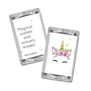 108カラット ユニコーン 誕生日パーティー キャンディー ハーシー ミニチュア (2ポンド - 約108個) キャンディー付き - 組み立て不要 Just Candy 108ct Unicorn Birthday Party Candy Hershey's Miniatures (2 lbs - approx 108pcs) Candy I