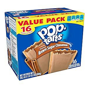 Pop-Tarts 朝食トースターペストリー、フロストブラウンシュガーシナモン風味、バリューパック、28.2オンス (16枚)(8個パック) Pop-Tarts Breakfast Toaster Pastries, Frosted Brown Sugar Cinnamon Flavored, Value Pack, 28.2 oz (16 Count)(P