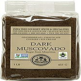 インディアツリー ダークマスコバドシュガー、1ポンド（4個パック） India Tree Dark Muscovado Sugar,..