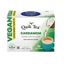 Quik Tea QuikTea Vegan Unsweetened Cardamom Instant Chai Tea Latte - 10 Count Si...