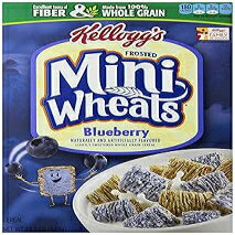 Frosted Mini-Wheats Kellogg's Frosted Mini Wheats Bite Size Blueberry Muffin 15.5-ounce (Pack of 4)