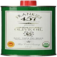 Frankies 457 Extra Virgin Organic Olive Oil - Premium Castelvetrano Olive Oil - Harvested in Sicily - Pure Authentic Italian - Rich in Flavor- First Cold Pressed - 16.9 fl oz (500ml) Frankies 457 Extra Virgin Organic Olive Oil - Premium Castelvetrano Olive Oil - Harvested in Sicily - Pure Authentic Italian - Rich in Flavor- First Cold Pressed - 16.9 fl oz (500ml)