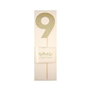 My Mind's Eye My Mind s Eye Basic Glitter Number Cake Topper Pick