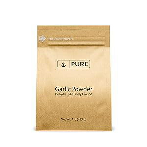 Pure Original Ingredients Garlic Powder (1 lb) by PURE, Fine Ground & Dehydrated, Gluten-Free, Eco-Friendly Pack