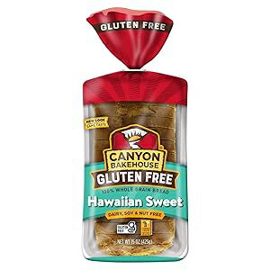 Canyon Bakehouse Hawaiian Sweet Gluten Free Bread, Whole Grain Sandwich Bread, Fresh, 15 oz Loaf Canyon Bakehouse Hawaiian Sweet Gluten Free Bread, Whole Grain Sandwich Bread, Fresh, 15 oz Loaf