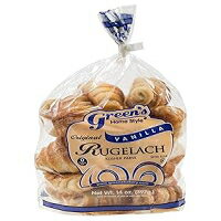Green's Bakery コーシャ バニラ ルゲラッハ ペストリー - 14 ポンド Green's Bakery Kosher Vanilla Rugelach Pastry - 14 oz.
