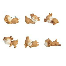 Youfui Cake Topper Party Supplies Cake Decoration for Girls, Birthday Party, Baby Shower & Wedding Home Decor Car Interior Decoration (6pcs Deers Eden)