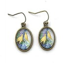 ライラックとカナリアのイヤリング - ビンテージ イメージ - ハンドメイド Fern & Filigree Lilac and Canary Earrings...