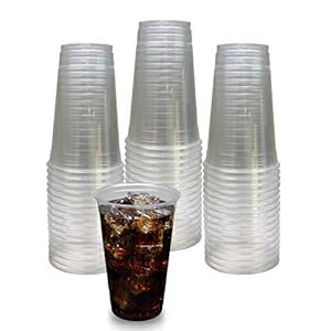 Exquisite 24 oz Compostable Cups - Poly Lactic Acid PLA Clear Cold Cup...