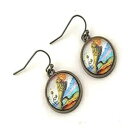 太陽を食べる緑のライオンの錬金術イヤリング Fern & Filigree Green Lion Eating The Sun Alchemy Earrings(4)