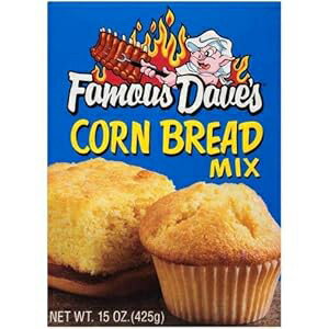 コーンブレッドミックス(4個入り) Famous Dave's Corn Bread Mix (Pack of 4)