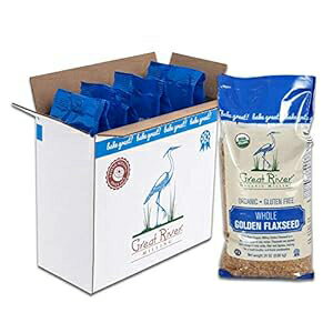 Great River Organic Milling Organic Raw Whole Golden Flaxseed, 24 Ounc...