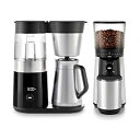 OXO BREW 9カッププログラム可能なコーヒーメーカーバンドル、OXO BREW円錐バリワンプッシュスタートコーヒーグラインダー付き - ステンレススチール/ブラック OXO BREW 9 Cup Programmable Coffee Maker Bundle with OXO BREW Conical Burr One Push S