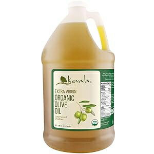 Kevala Organic Extra Virgin Olive Oil 128 fl oz Gallon Olive Oil Extra Virgin Olive Oil Cold Pressed Organic Olives Oil Olive Olive Oil Bottle