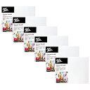 Mont Marte Canvas Panel (Pack of 6), 12 X 16 inches, Great Canvas Boards for Stu...