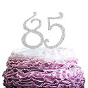 LINGPAR 85 Years Birthday Cake Topper - New Best Crystal Rhinestone 85th Wedding...