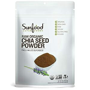 Sunfood Superfoods チアシードパウダー - 生オーガニック - バルクバリュー - 粉砕チアシードミール - マイルドなナッツ風味 - 伝統的な成長技術: コールドミルド - 保存料、添加物不使用 - 1ポンドバッグ Sunfood Superfoods Chia Seed Powder - Sunfood Superfoods チアシードパウダー - 生オーガニック - バルクバリュー - 粉砕チアシードミール - マイルドなナッツ風味 - 伝統的な成長技術: コールドミルド - 保存料、添加物不使用 - 1ポンドバッグ Sunfood Superfoods Chia Seed Powder -