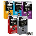 Lavazza エスプレッソカプセル ネスプレッソオリジナルマシン対応 バラエティパック 10個 (6個パック) Lavazza Espresso Capsules Compatible with Nespresso Original Machines Variety Pack, 10 Count (Pack of 6)