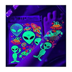 d'IRIS studio Party Body Stickers-Leaf 420 Tattoos d'IRIS studio Party Body Stickers-Leaf 420 Tattoos