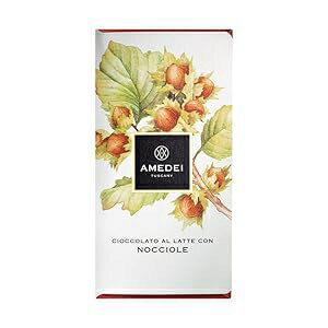 Amedei Chocolate Bar Milk Chocolate Nocciole W Hazelnuts, 50 Grams